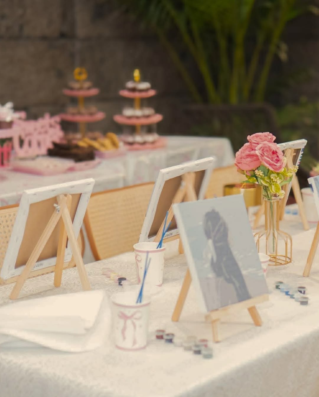 Paint and dine activity at AMBAI event